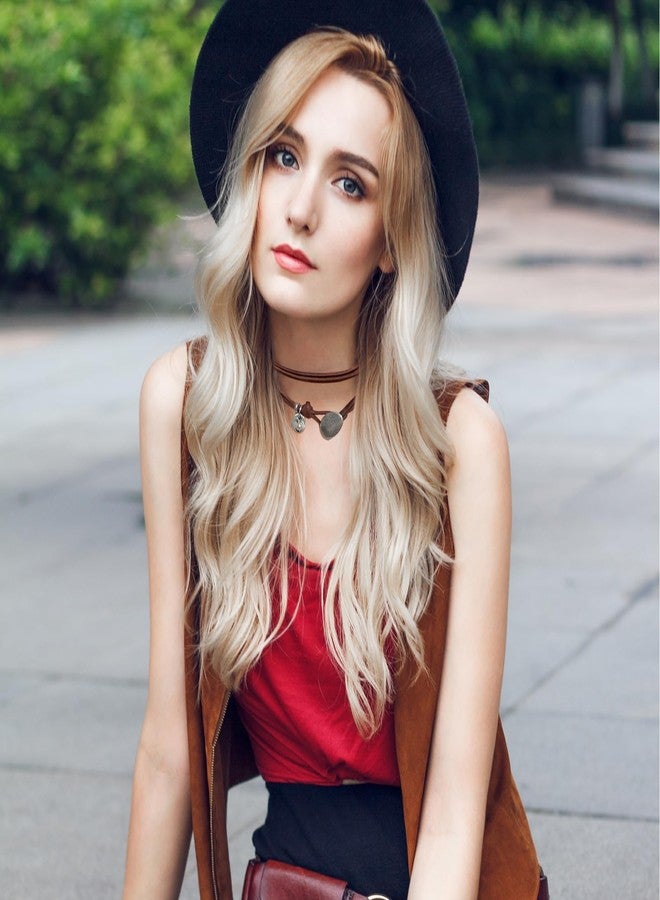 AEDOVE 4 Pcs Choker Necklace for Women, Black Leather Choker Necklaces Gothic Collar Boho Necklaces Adjustable Brown Suede Layered Leather Necklace for Birthdays Christmas - Image 3